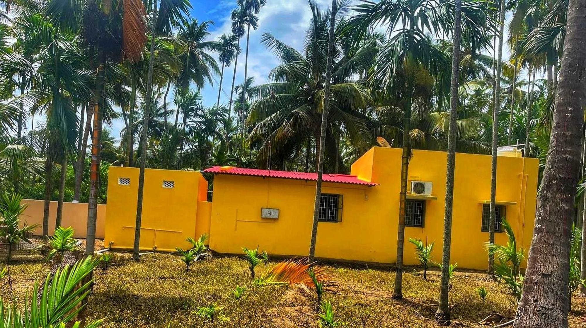 Shivalaya Farmstay Located Amdist Coconut Farm With River Access Near Isha,Adiyogi,Siruvani Alāndurai エクステリア 写真